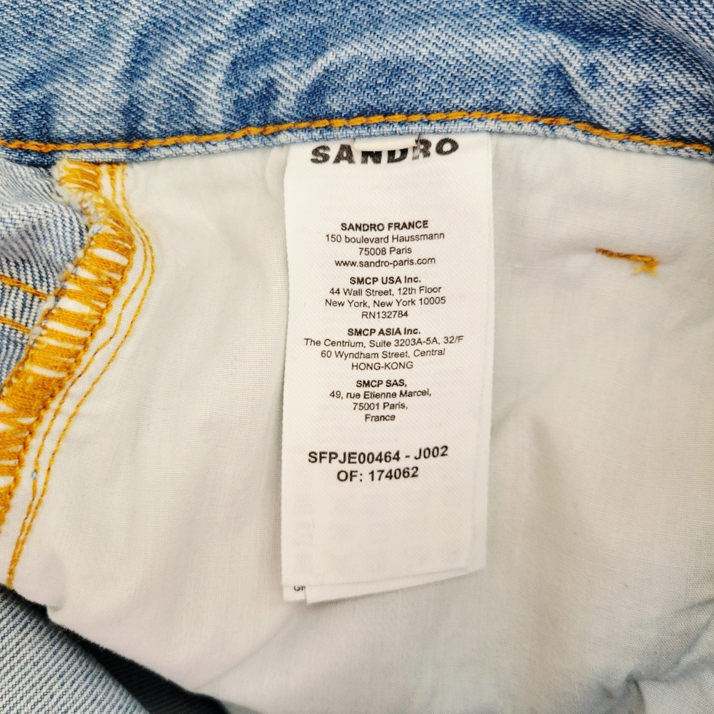 SANDRO High Rise Cookie Cargo Jeans - Picture 11 of 13